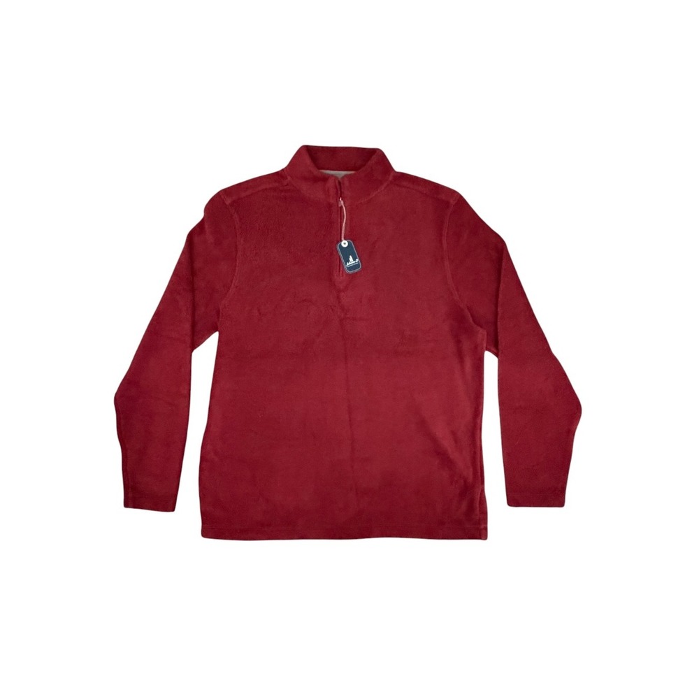 Johnnie-O Quarter Zip Fleece Pullover Pinot Men's Large NWT Mock Neck $128